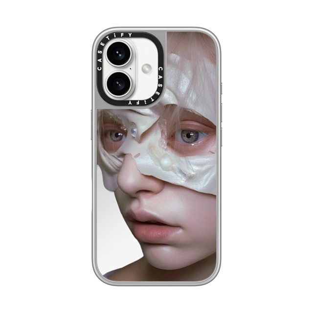 ART021 x CASETiFY iPhone 16 ケース シルバー (シルバーバンパー) ミラーケース MagSafe対応 Unveiling Adolescence no 2 case Father's Day ART021 x CASETiFY iPhone 16 ケース シルバー (シルバーバンパー) ミラーケース MagSafe対応 Unveiling Adolescence no 2 case Father's Day
