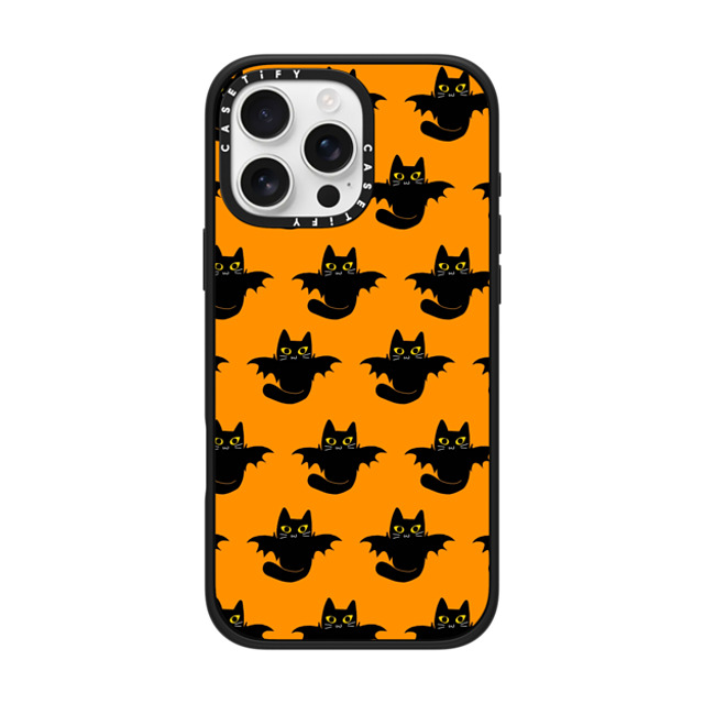 CASETiFY iPhone 16 Pro Max ケース マットブラック インパクトケース MagSafe対応 2 (Kitty Bat) evelyn668 Back to School CASETiFY iPhone 16 Pro Max ケース マットブラック インパクトケース MagSafe対応 2 (Kitty Bat) evelyn668 Back to School