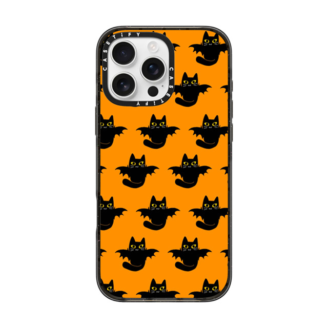 CASETiFY iPhone 16 Pro Max ケース ブラック インパクトケース 2 (Kitty Bat) evelyn668 Back to School CASETiFY iPhone 16 Pro Max ケース ブラック インパクトケース 2 (Kitty Bat) evelyn668 Back to School