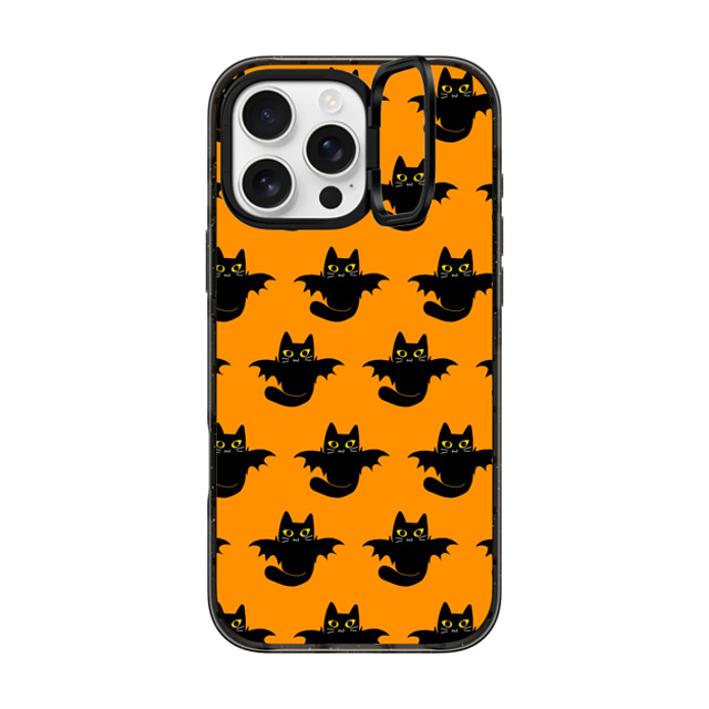 CASETiFY iPhone 16 Pro Max ケース ブラック インパクトリングスタンドケース MagSafe対応 2 (Kitty Bat) evelyn668 Back to School CASETiFY iPhone 16 Pro Max ケース ブラック インパクトリングスタンドケース MagSafe対応 2 (Kitty Bat) evelyn668 Back to School