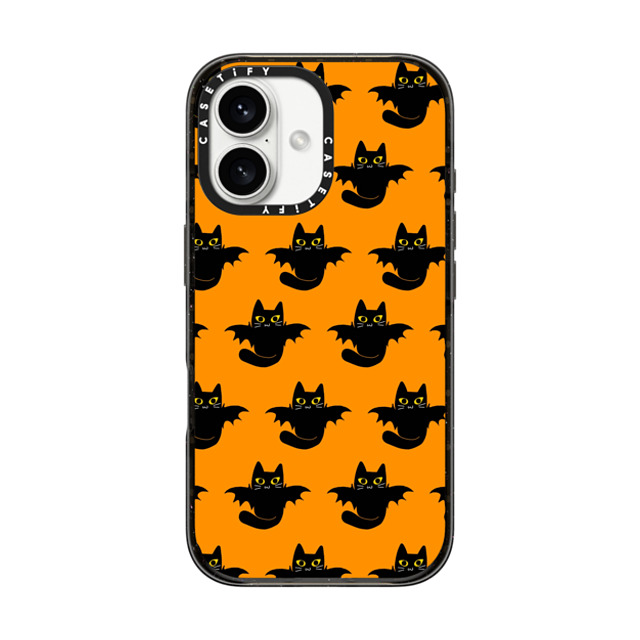 CASETiFY iPhone 16 ケース ブラック インパクトケース MagSafe対応 2 (Kitty Bat) evelyn668 Back to School CASETiFY iPhone 16 ケース ブラック インパクトケース MagSafe対応 2 (Kitty Bat) evelyn668 Back to School