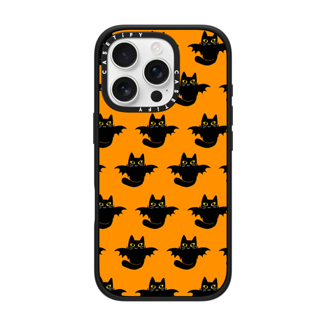 CASETiFY iPhone 16 Pro ケース マットブラック インパクトケース MagSafe対応 2 (Kitty Bat) evelyn668 Back to School CASETiFY iPhone 16 Pro ケース マットブラック インパクトケース MagSafe対応 2 (Kitty Bat) evelyn668 Back to School