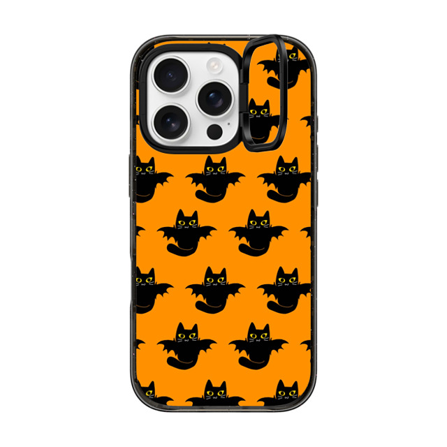 CASETiFY iPhone 16 Pro ケース ブラック インパクトリングスタンドケース MagSafe対応 2 (Kitty Bat) evelyn668 Back to School CASETiFY iPhone 16 Pro ケース ブラック インパクトリングスタンドケース MagSafe対応 2 (Kitty Bat) evelyn668 Back to School