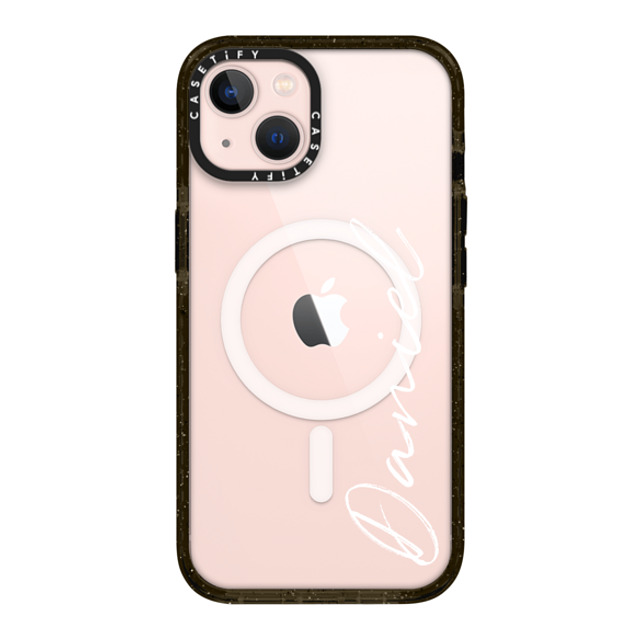 CASETiFY iPhone 13 ケース ブラック インパクトケース MagSafe対応 Customization - (Daniel)