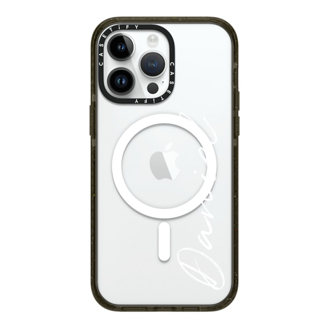 CASETiFY iPhone 14 Pro Max ケース ブラック インパクトケース MagSafe対応 Customization - (Daniel)