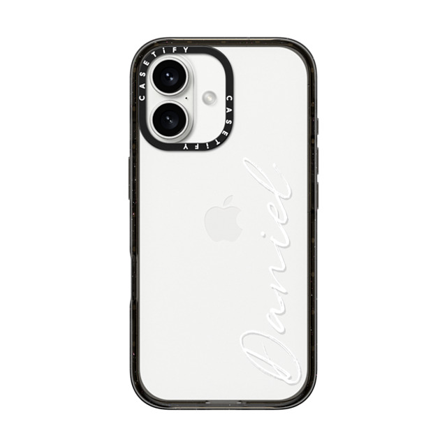 CASETiFY iPhone 16 ケース ブラック インパクトケース Customization - (Daniel)