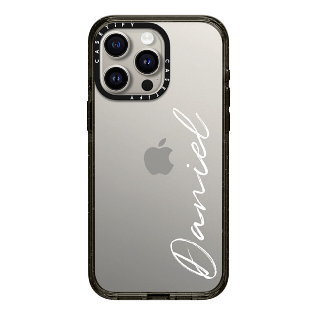 CASETiFY iPhone 15 Pro Max ケース ブラック インパクトケース Customization - (Daniel)