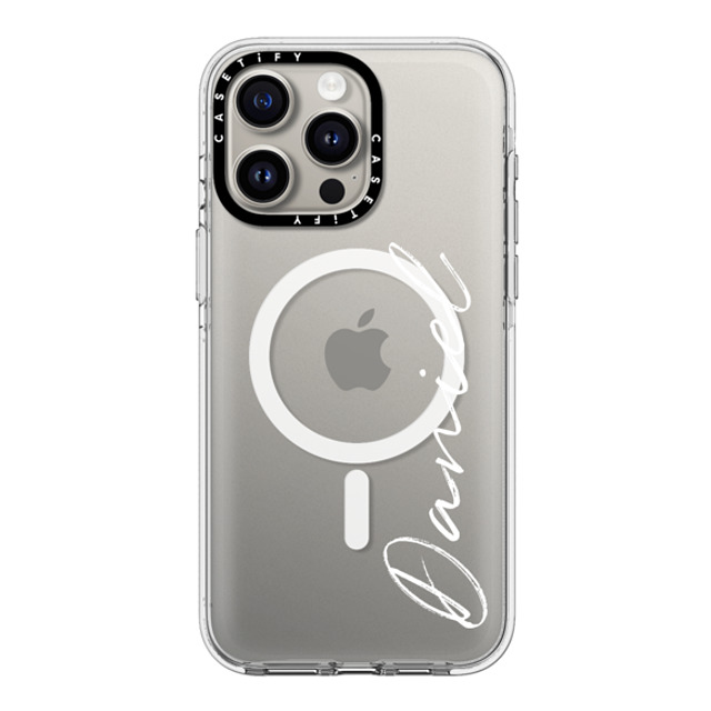 CASETiFY iPhone 15 Pro Max ケース クリア クリア ケース MagSafe対応 Customization - (Daniel)