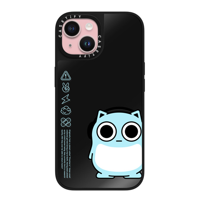BLUE HAMHAM x CASETiFY iPhone 15 ケース Cartoon,Anime Black on Black ミラーケース MagSafe対応 BLUE HAMHAM Back to School BLUE HAMHAM x CASETiFY iPhone 15 ケース Cartoon,Anime Black on Black ミラーケース MagSafe対応 BLUE HAMHAM Back to School