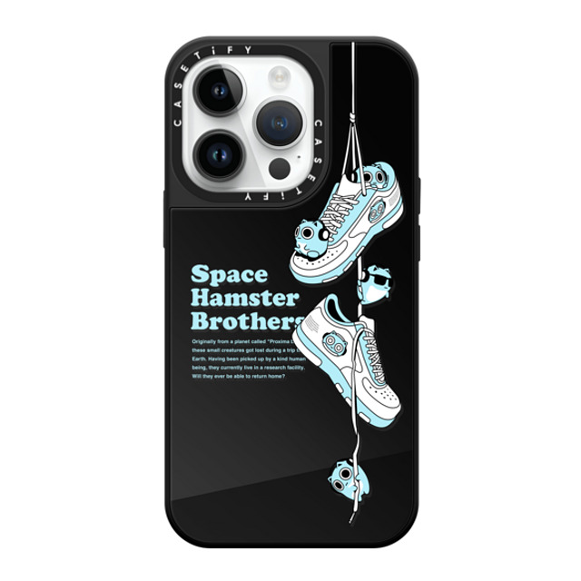 BLUE HAMHAM x CASETiFY iPhone 14 Pro Case Black on Black ミラーケース MagSafe対応 SHOES BLUE HAMHAM x CASETiFY iPhone 14 Pro Case Black on Black ミラーケース MagSafe対応 SHOES