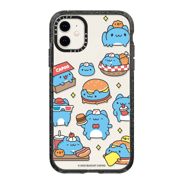 capoo x CASETiFY iPhone 11 ケース Animal,Cartoon ブラック インパクトケース Bugcat Capoo Pattern Case Back to School capoo x CASETiFY iPhone 11 ケース Animal,Cartoon ブラック インパクトケース Bugcat Capoo Pattern Case Back to School