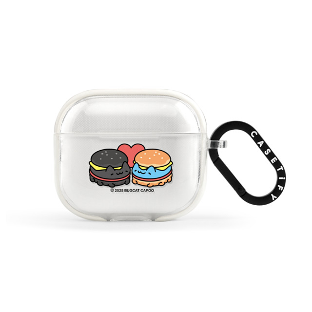 capoo x CASETiFY AirPods(第3世代) Animal,Cartoon フロスト インパクトケース Bugcat Capoo Love Burger Earbuds Case Back to School capoo x CASETiFY AirPods(第3世代) Animal,Cartoon フロスト インパクトケース Bugcat Capoo Love Burger Earbuds Case Back to School