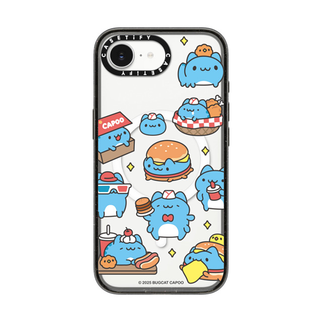 capoo x CASETiFY iPhone 16e ケース Animal,Cartoon ブラック インパクトケース MagSafe対応 Bugcat Capoo Pattern Case Back to School capoo x CASETiFY iPhone 16e ケース Animal,Cartoon ブラック インパクトケース MagSafe対応 Bugcat Capoo Pattern Case Back to School