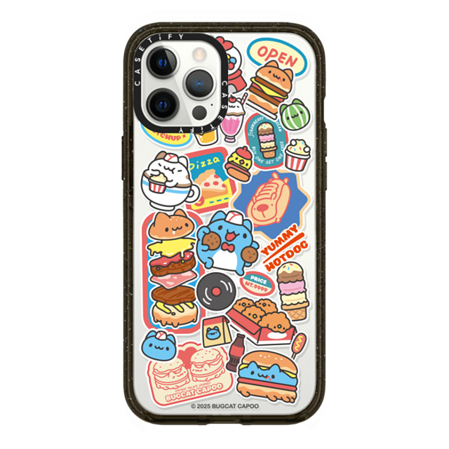 capoo x CASETiFY iPhone 12 Pro Max ケース Animal,Cartoon ブラック インパクトケース MagSafe対応 Bugcat Capoo Sticker Case Back to School capoo x CASETiFY iPhone 12 Pro Max ケース Animal,Cartoon ブラック インパクトケース MagSafe対応 Bugcat Capoo Sticker Case Back to School