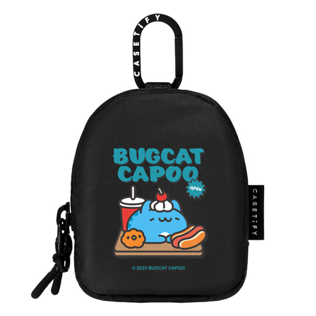 capoo x CASETiFY ポーチ Animal,Cartoon ブラック ワイヤレスイヤホンポーチ Bugcat Capoo Retro Blue Earbuds Pouch Back to School capoo x CASETiFY ポーチ Animal,Cartoon ブラック ワイヤレスイヤホンポーチ Bugcat Capoo Retro Blue Earbuds Pouch Back to School