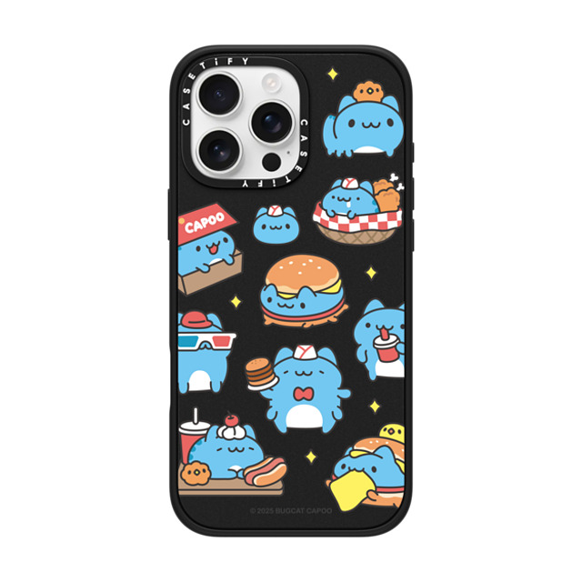 capoo x CASETiFY iPhone 16 Pro Max ケース Animal,Cartoon マットブラック インパクトケース MagSafe対応 Bugcat Capoo Pattern Case Back to School capoo x CASETiFY iPhone 16 Pro Max ケース Animal,Cartoon マットブラック インパクトケース MagSafe対応 Bugcat Capoo Pattern Case Back to School
