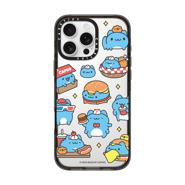 capoo x CASETiFY iPhone 16 Pro Max ケース Animal,Cartoon ブラック インパクトケース Bugcat Capoo Pattern Case Back to School capoo x CASETiFY iPhone 16 Pro Max ケース Animal,Cartoon ブラック インパクトケース Bugcat Capoo Pattern Case Back to School