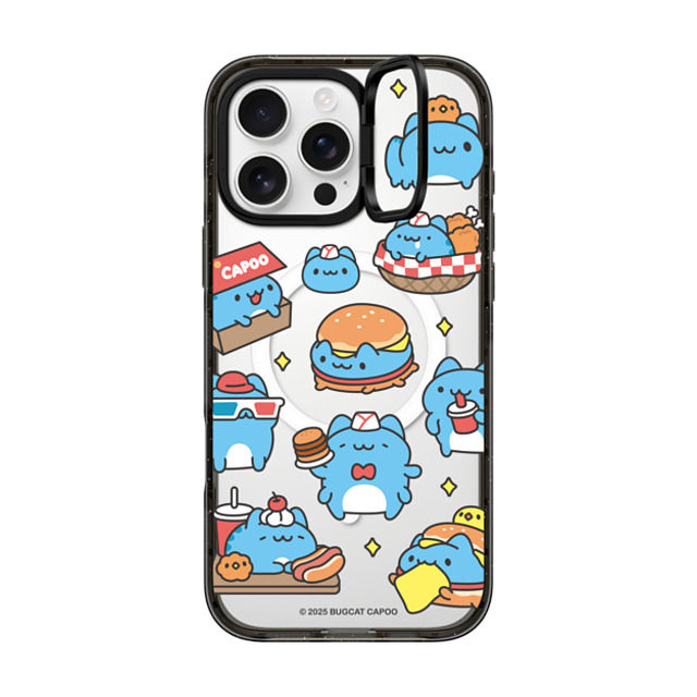 capoo x CASETiFY iPhone 16 Pro Max ケース Animal,Cartoon ブラック インパクトリングスタンドケース MagSafe対応 Bugcat Capoo Pattern Case Back to School capoo x CASETiFY iPhone 16 Pro Max ケース Animal,Cartoon ブラック インパクトリングスタンドケース MagSafe対応 Bugcat Capoo Pattern Case Back to School