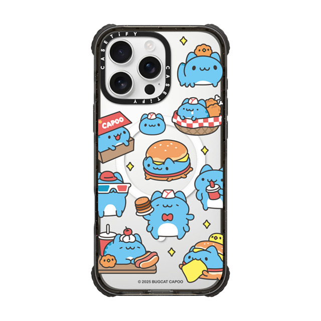 capoo x CASETiFY iPhone 16 Pro Max ケース Animal,Cartoon ブラック ウルトラ インパクトケース MagSafe 対応 Bugcat Capoo Pattern Case Back to School capoo x CASETiFY iPhone 16 Pro Max ケース Animal,Cartoon ブラック ウルトラ インパクトケース MagSafe 対応 Bugcat Capoo Pattern Case Back to School