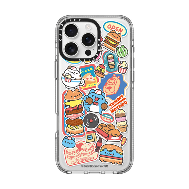 capoo x CASETiFY iPhone 16 Pro Max ケース Animal,Cartoon クリア クリア ケース MagSafe対応 Bugcat Capoo Sticker Case Back to School capoo x CASETiFY iPhone 16 Pro Max ケース Animal,Cartoon クリア クリア ケース MagSafe対応 Bugcat Capoo Sticker Case Back to School