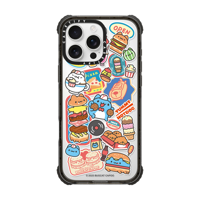 capoo x CASETiFY iPhone 16 Pro Max Case Animal,Cartoon Black ウルトラ インパクトケース MagSafe 対応 Bugcat Capoo Sticker Case Father's Day capoo x CASETiFY iPhone 16 Pro Max Case Animal,Cartoon Black ウルトラ インパクトケース MagSafe 対応 Bugcat Capoo Sticker Case Father's Day