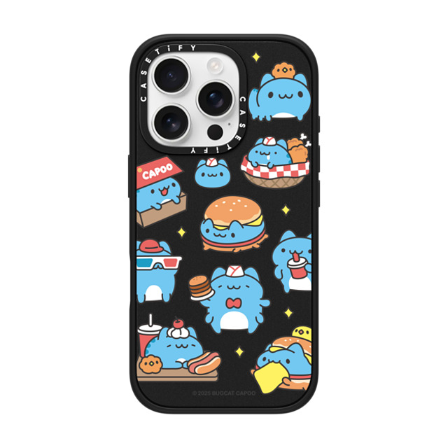 capoo x CASETiFY iPhone 16 Pro ケース Animal,Cartoon マットブラック インパクトケース MagSafe対応 Bugcat Capoo Pattern Case Back to School capoo x CASETiFY iPhone 16 Pro ケース Animal,Cartoon マットブラック インパクトケース MagSafe対応 Bugcat Capoo Pattern Case Back to School