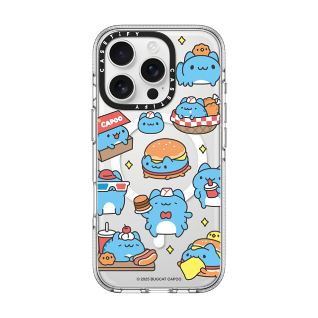 capoo x CASETiFY iPhone 16 Pro ケース Animal,Cartoon クリア クリア ケース MagSafe対応 Bugcat Capoo Pattern Case Back to School capoo x CASETiFY iPhone 16 Pro ケース Animal,Cartoon クリア クリア ケース MagSafe対応 Bugcat Capoo Pattern Case Back to School