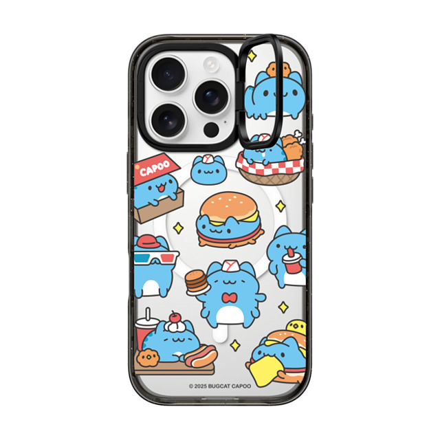 capoo x CASETiFY iPhone 16 Pro ケース Animal,Cartoon ブラック インパクトリングスタンドケース MagSafe対応 Bugcat Capoo Pattern Case Back to School capoo x CASETiFY iPhone 16 Pro ケース Animal,Cartoon ブラック インパクトリングスタンドケース MagSafe対応 Bugcat Capoo Pattern Case Back to School