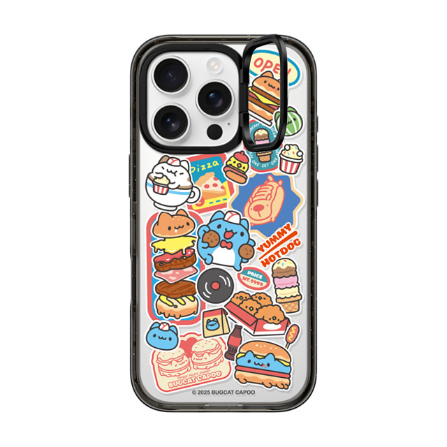capoo x CASETiFY iPhone 16 Pro Case Animal,Cartoon Black インパクトリングスタンドケース MagSafe対応 Bugcat Capoo Sticker Case Father's Day capoo x CASETiFY iPhone 16 Pro Case Animal,Cartoon Black インパクトリングスタンドケース MagSafe対応 Bugcat Capoo Sticker Case Father's Day
