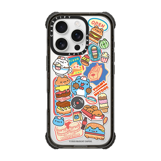 capoo x CASETiFY iPhone 16 Pro Case Animal,Cartoon Black ウルトラ インパクトケース MagSafe 対応 Bugcat Capoo Sticker Case Father's Day capoo x CASETiFY iPhone 16 Pro Case Animal,Cartoon Black ウルトラ インパクトケース MagSafe 対応 Bugcat Capoo Sticker Case Father's Day