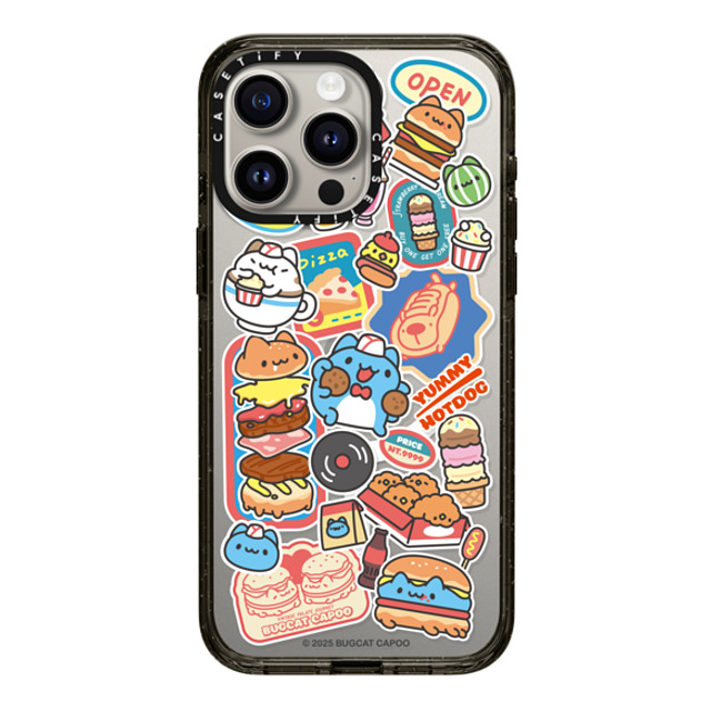capoo x CASETiFY iPhone 15 Pro Max Case Animal,Cartoon Black Impact Case MagSafe Compatible Bugcat Capoo Sticker Case Back to School capoo x CASETiFY iPhone 15 Pro Max Case Animal,Cartoon Black Impact Case MagSafe Compatible Bugcat Capoo Sticker Case Back to School