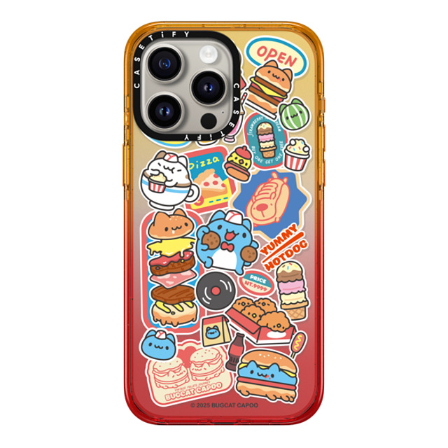 capoo x CASETiFY iPhone 15 Pro Max ケース Animal,Cartoon Peach Haze インパクトケース Bugcat Capoo Sticker Case Back to School capoo x CASETiFY iPhone 15 Pro Max ケース Animal,Cartoon Peach Haze インパクトケース Bugcat Capoo Sticker Case Back to School
