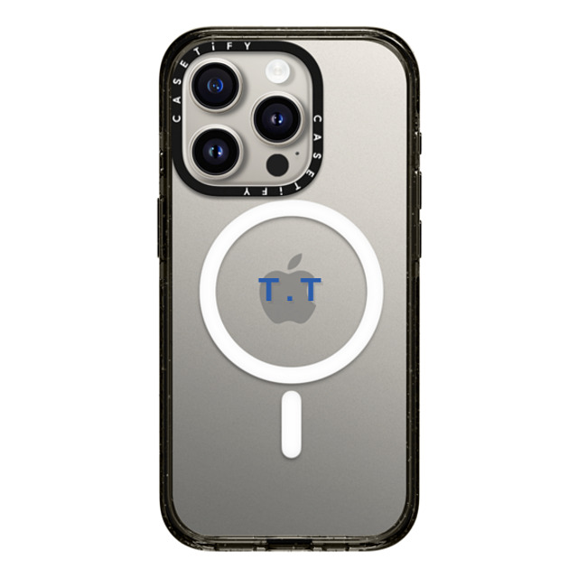 CASETiFY iPhone 15 Pro Case Black Impact Case MagSafe Compatible Custom Case - T. T CASETiFY iPhone 15 Pro Case Black Impact Case MagSafe Compatible Custom Case - T. T