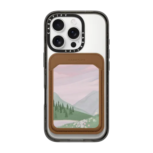 Snappy MagSafe Wallet - Twilight Mountains by Ivory Paper Co