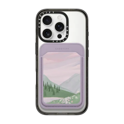 Snappy MagSafe Wallet - Twilight Mountains by Ivory Paper Co