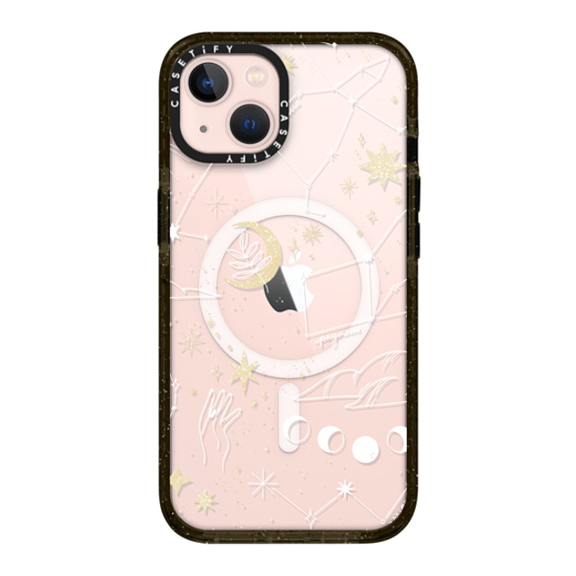 Ivory Paper Co x CASETiFY iPhone 13 ケース ブラック インパクトケース MagSafe対応 Stargazing by Ivory Paper Co