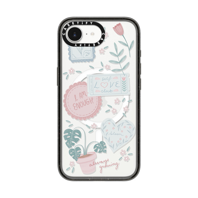 Ivory Paper Co x CASETiFY iPhone 16e ケース ブラック インパクトケース MagSafe対応 Self-Care Stickers by Ivory Paper Co Back to School Ivory Paper Co x CASETiFY iPhone 16e ケース ブラック インパクトケース MagSafe対応 Self-Care Stickers by Ivory Paper Co Back to School