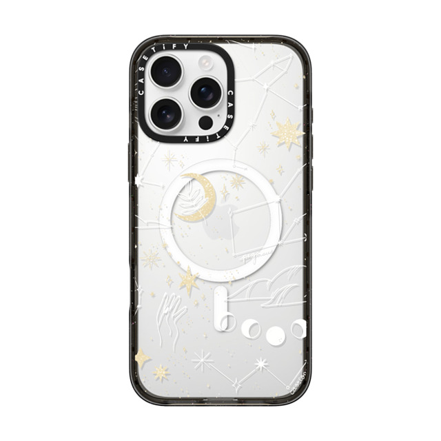 Ivory Paper Co x CASETiFY iPhone 16 Pro Max ケース ブラック インパクトケース MagSafe対応 Stargazing by Ivory Paper Co