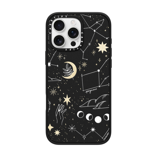 Ivory Paper Co x CASETiFY iPhone 16 Pro Max ケース マットブラック インパクトケース MagSafe対応 Stargazing by Ivory Paper Co