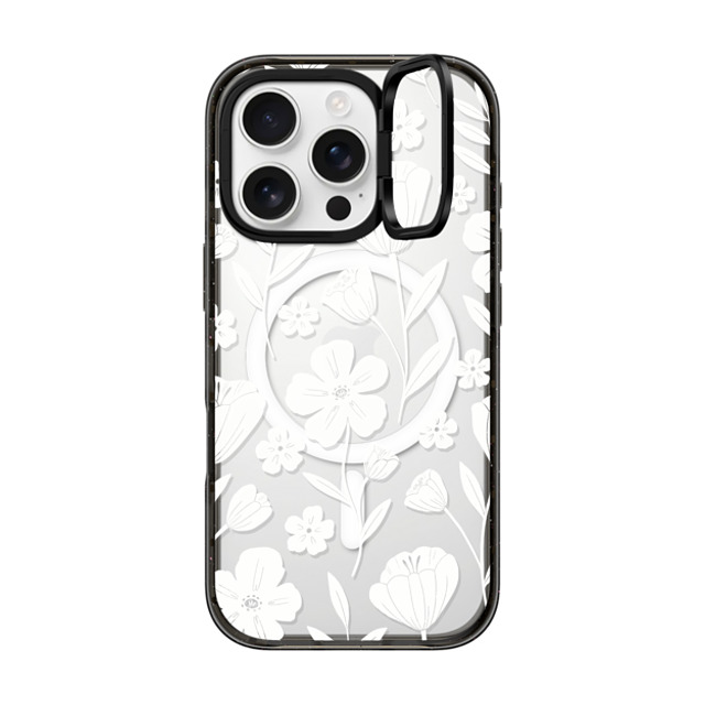 Ivory Paper Co x CASETiFY iPhone 16 Pro Case Black インパクトリングスタンドケース MagSafe対応 Penelope Transparent by Ivory Paper Co Ivory Paper Co x CASETiFY iPhone 16 Pro Case Black インパクトリングスタンドケース MagSafe対応 Penelope Transparent by Ivory Paper Co