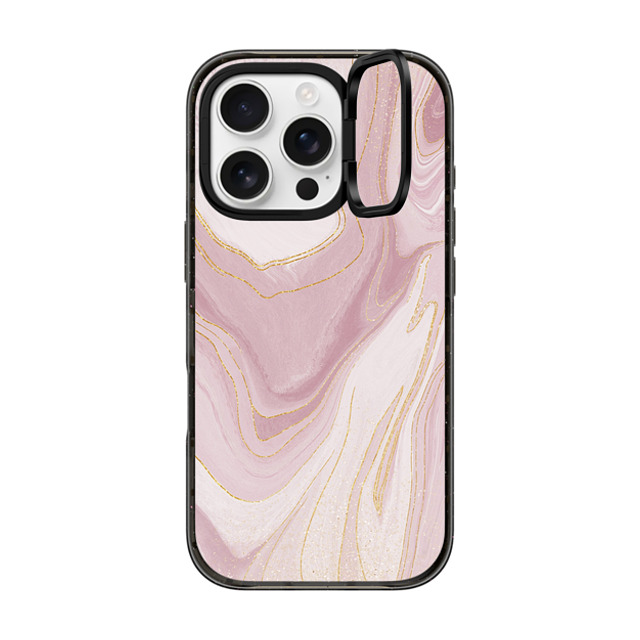 Ivory Paper Co x CASETiFY iPhone 16 Pro Case Abstract,Minimalism Black インパクトリングスタンドケース MagSafe対応 Rose Quartz by Ivory Paper Co Mother's Day Ivory Paper Co x CASETiFY iPhone 16 Pro Case Abstract,Minimalism Black インパクトリングスタンドケース MagSafe対応 Rose Quartz by Ivory Paper Co Mother's Day