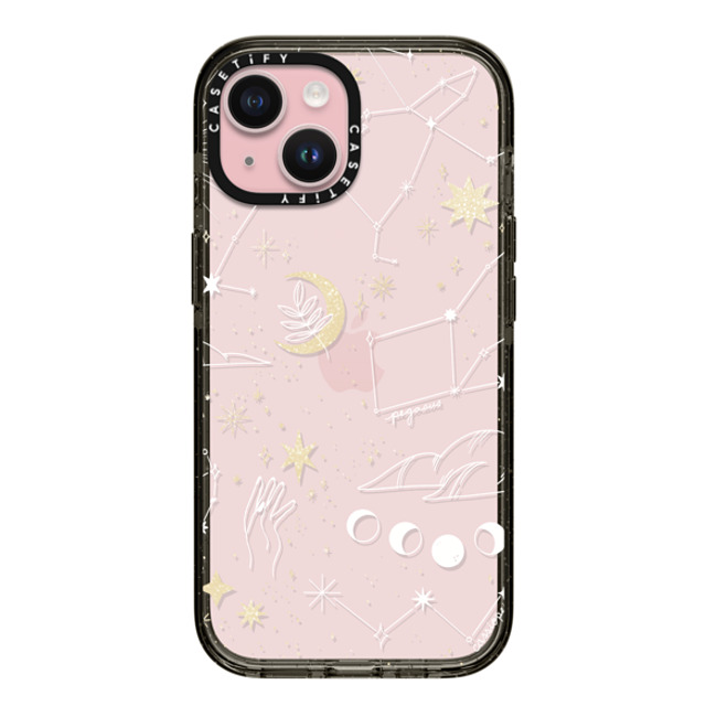 Ivory Paper Co x CASETiFY iPhone 15 ケース ブラック インパクトケース Stargazing by Ivory Paper Co