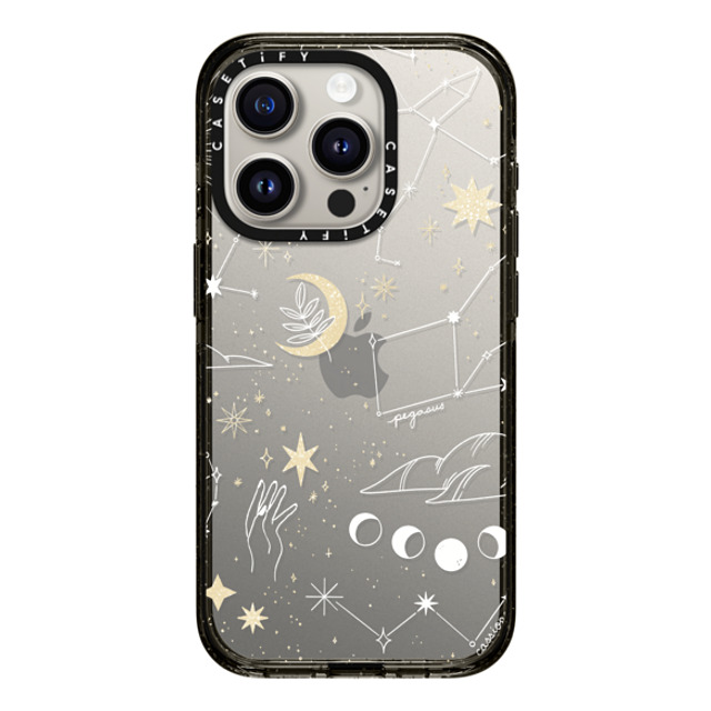 Ivory Paper Co x CASETiFY iPhone 15 Pro ケース ブラック インパクトケース Stargazing by Ivory Paper Co