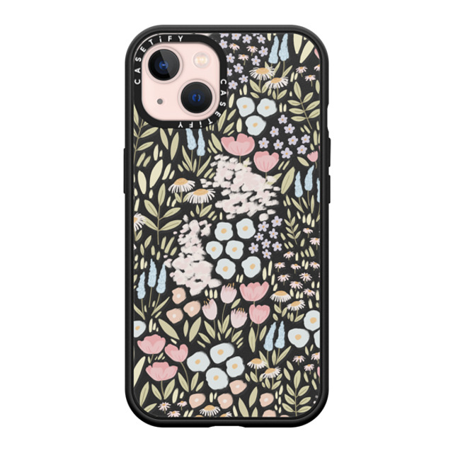 Ivory Paper Co x CASETiFY iPhone 13 ケース マットブラック インパクトケース MagSafe対応 Eleanor by Ivory Paper Co