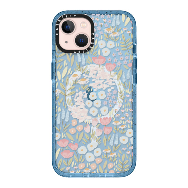 Ivory Paper Co x CASETiFY iPhone 13 Case Floral,Pattern ベイビーブルー Impact Case MagSafe Compatible Eleanor by Ivory Paper Co Mother's Day Ivory Paper Co x CASETiFY iPhone 13 Case Floral,Pattern ベイビーブルー Impact Case MagSafe Compatible Eleanor by Ivory Paper Co Mother's Day