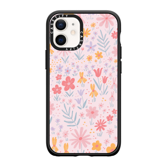 Ivory Paper Co x CASETiFY iPhone 12 mini ケース マットブラック インパクトケース MagSafe対応 Maddie's Florals by Ivory Paper Co