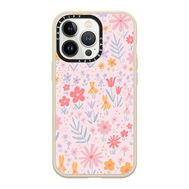 Ivory Paper Co x CASETiFY iPhone 13 Pro ケース ホワイトサンド インパクトケース MagSafe対応 Maddie's Florals by Ivory Paper Co