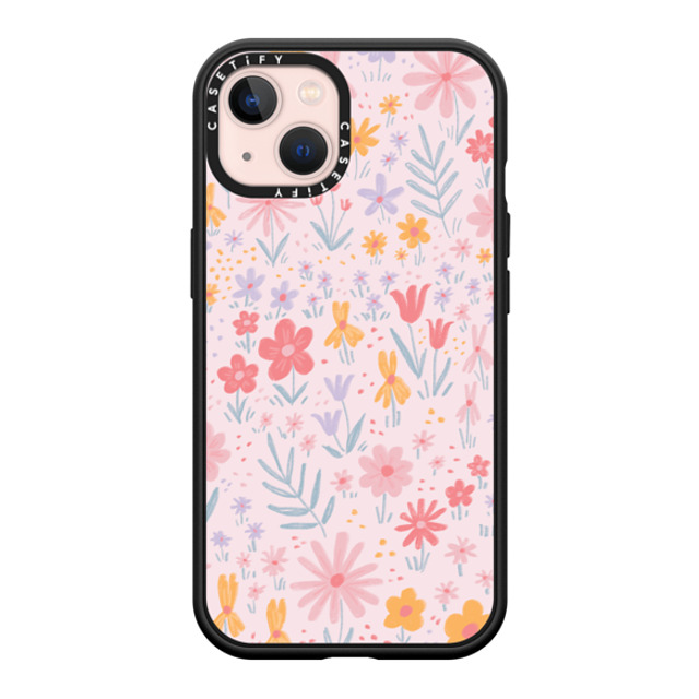 Ivory Paper Co x CASETiFY iPhone 13 ケース マットブラック インパクトケース MagSafe対応 Maddie's Florals by Ivory Paper Co