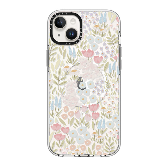 Ivory Paper Co x CASETiFY iPhone 14 Plus Case Floral,Pattern クリア クリア ケース MagSafe対応 Eleanor by Ivory Paper Co Mother's Day Ivory Paper Co x CASETiFY iPhone 14 Plus Case Floral,Pattern クリア クリア ケース MagSafe対応 Eleanor by Ivory Paper Co Mother's Day