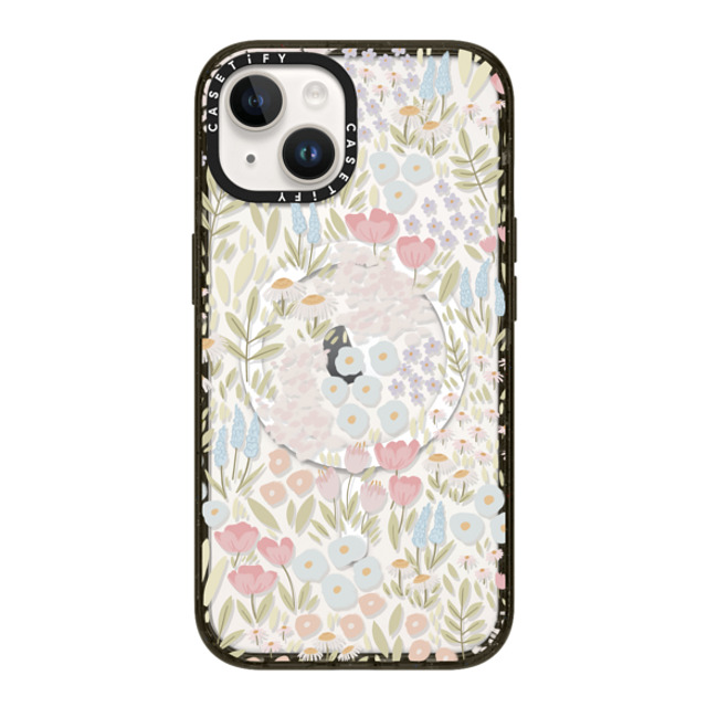 Ivory Paper Co x CASETiFY iPhone 14 ケース ブラック インパクトケース MagSafe対応 Eleanor by Ivory Paper Co